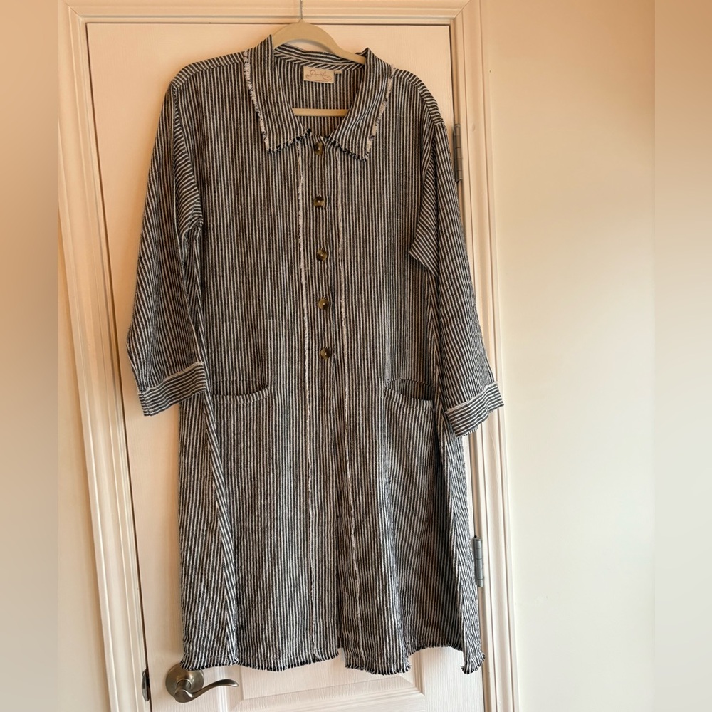 Paper Lace Linen Duster